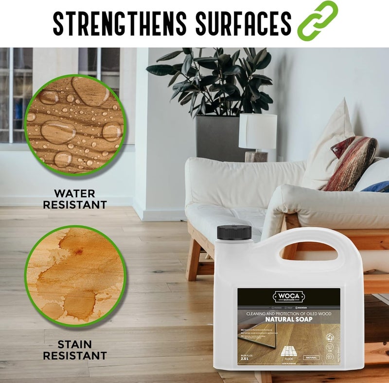 WOCA Natural Soap for Oiled Wood - 2.5 Liters - Image 4